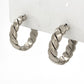 Twist hoop earrings