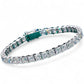 Tennis Bracelet - LUX Square cut crystal in Silver or Gold Unisex Mens Women’s D1