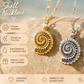 Shell necklace in silver or gold colour