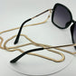 Reading glasses / Sun Glasses holder Snake chain necklace in silver or gold D5