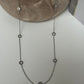 PALMAbu necklace with chakra colour solitaire crystal tending design in silver or gold P26 women’s girls