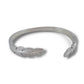 Feather Bangle in Silver or Gold Adjustable Size- Double Feather Design Bracelet Unisex Mens Women’s P69