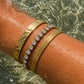 ORLAND textured bangle in silver or gold tone tarnish resistant P20